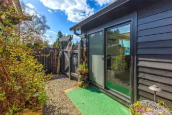 Slider to the kitchen.