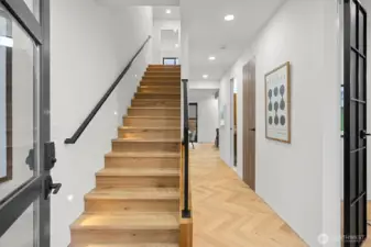 Heading upstairs .......