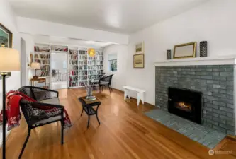 Inviting Living room and fireplace