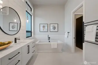Owner's bath, walk-in closet