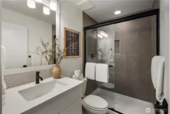 Photos are from the model home at Foxmoore and for visualization purposes only. Plans, colors, building orientation, finishes, home outlook, and other details can and WILL vary.