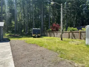 Back of Lot, Beside cottage