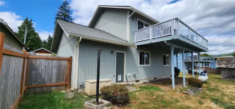 The back of the home