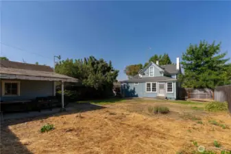 Rear of the house.
