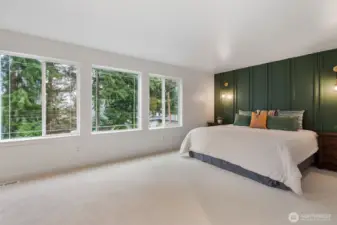 Primary bedroom on upper level