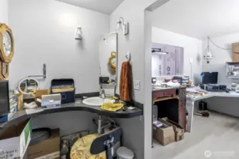 Half Bath in Primary Bedroom