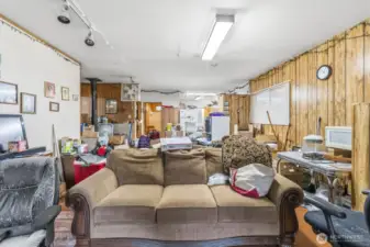 Apartment Living Area looking towards Kitchen