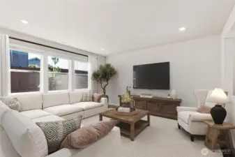 Great room.  Colors and finishes may vary.