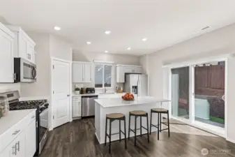 Kitchen.  Colors and finishes may vary.