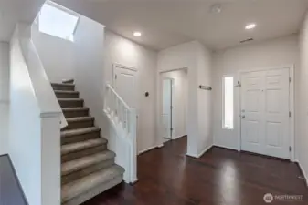 Thoughtfully designed entry offers an elegant arrival expeience.