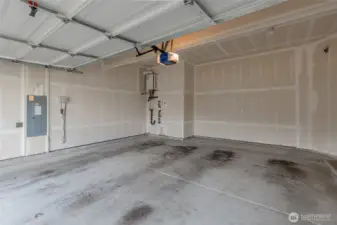 2 car attached garage.