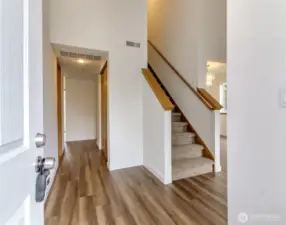 Fresh interior Paint and new LVP flooring and carpet through-out.