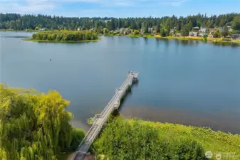 Fishing Pier at Lake Ballinger.