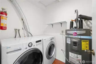 Newer water heater washer and dryer stay