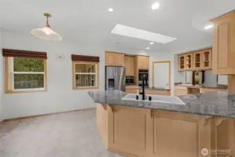 Nook area for everyday dining to the left.