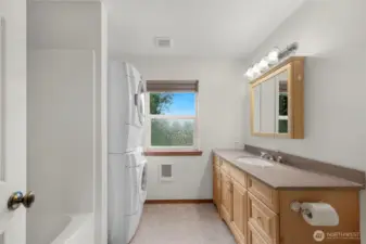 MIL unit full bath downstairs.