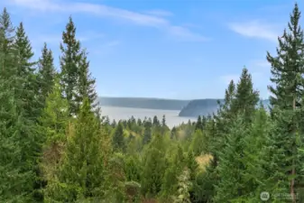 Photo either taken off the deck or a little higher up with drone....not sure?