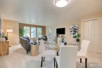 dining and living area