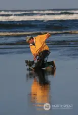 Clam digging in the area