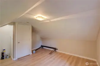 NEW paint and NEW flooring in the second bedroom on the upper level.