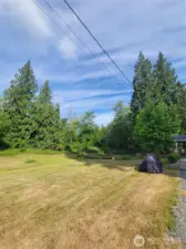 Looking northwest to the corner of the property.