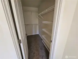 Primary walk in closet