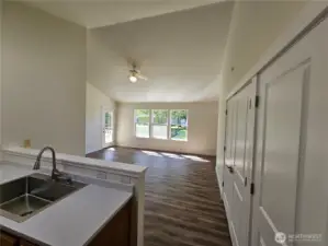 Family room from kitchen