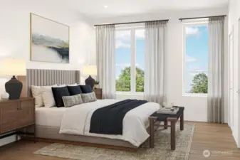 Primary bedroom (artist rendering)