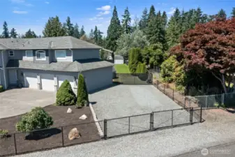 RV Parking, fully fenced two parcels lot.