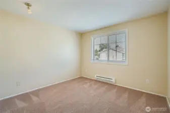 Bedroom #2 with fresh paint, new carpet and new blinds!