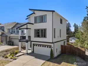 Front side view of home