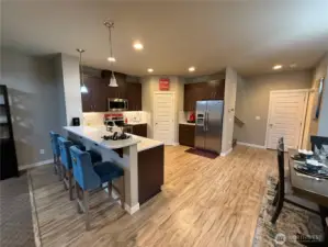 Nice kitchen with new flooring