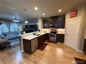 kitchen to living room