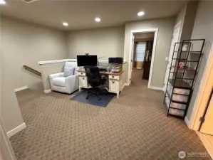 Landing upstairs facing the primary bedroom
