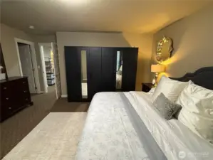 Primary bedroom has plenty of wall space