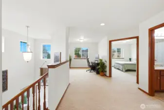 It feels so spacious upstairs!