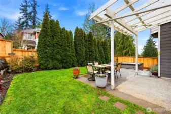 Room for BBQ and large table ~ perfect for summer gatherings.