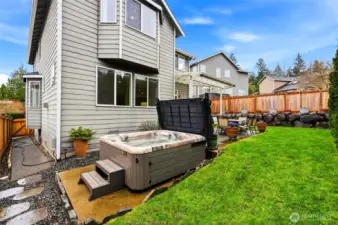 When it's time to relax, open the cover of your personal Olympic hot tub and let the bubbles surround you! New sea salt filter was just installed and should last 3-5 years.