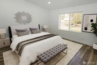 Primary bedroom *Virtually staged*