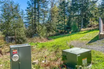 Utilities are at the lot line