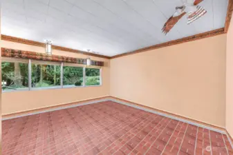 Brick Tile Floors (Virtually De Staged)