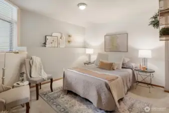 Primary Bedroom, spacious & cozy