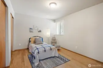2nd Bedroom, spacious enough for  queen bed!