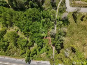 Overhead view of property.