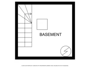 Floorplan of Basement of 407 N 6th St