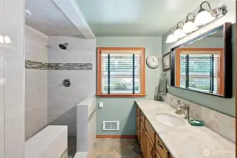 Renovated main bathroom