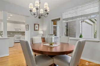 Dining room, adjacent to kitchen