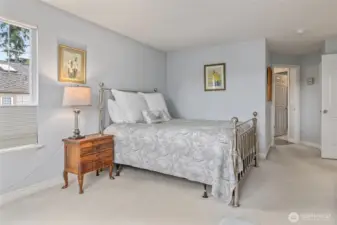 Primary bedroom, second floor, ensuite bath, walk in closet