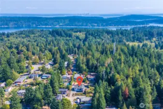 You can see the Seattle skyline in the distance. This home is conveniently located between Bremerton and Silverdale.