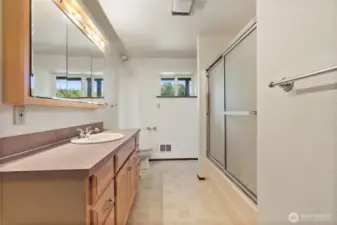 downstairs full bath